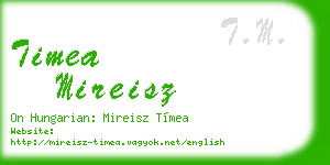timea mireisz business card