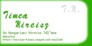 timea mireisz business card